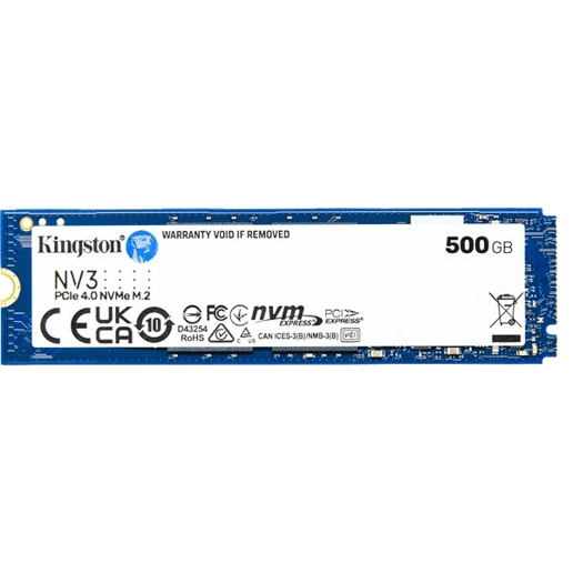 500GB Kingston NV3 M.2 2280 PCI Express 4.0 x4 NVMe Solid State Drive